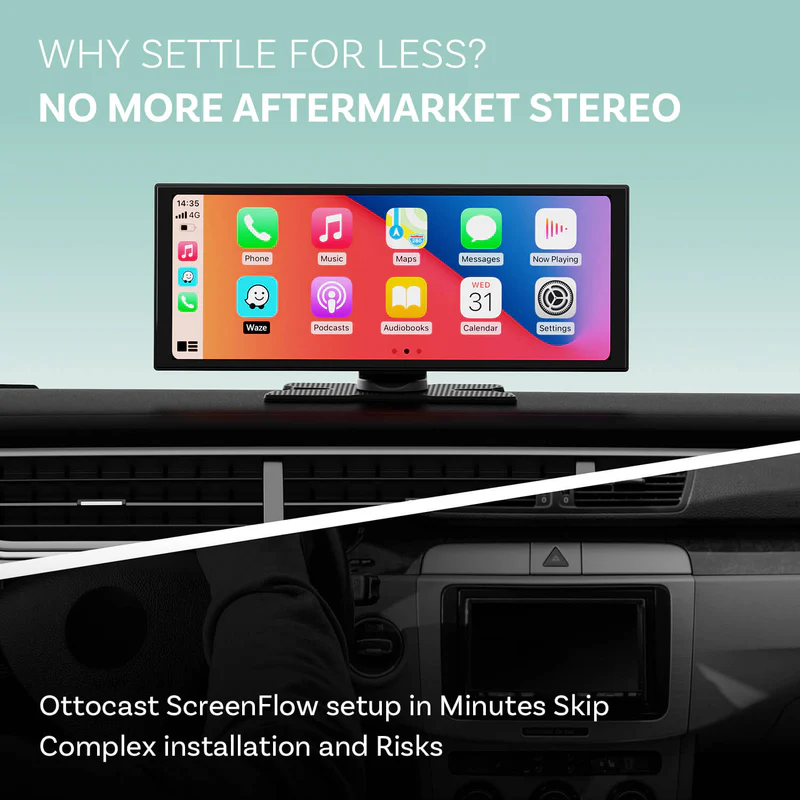 Ottocast ScreenFlow – Portable Car Display Screen (11.4")